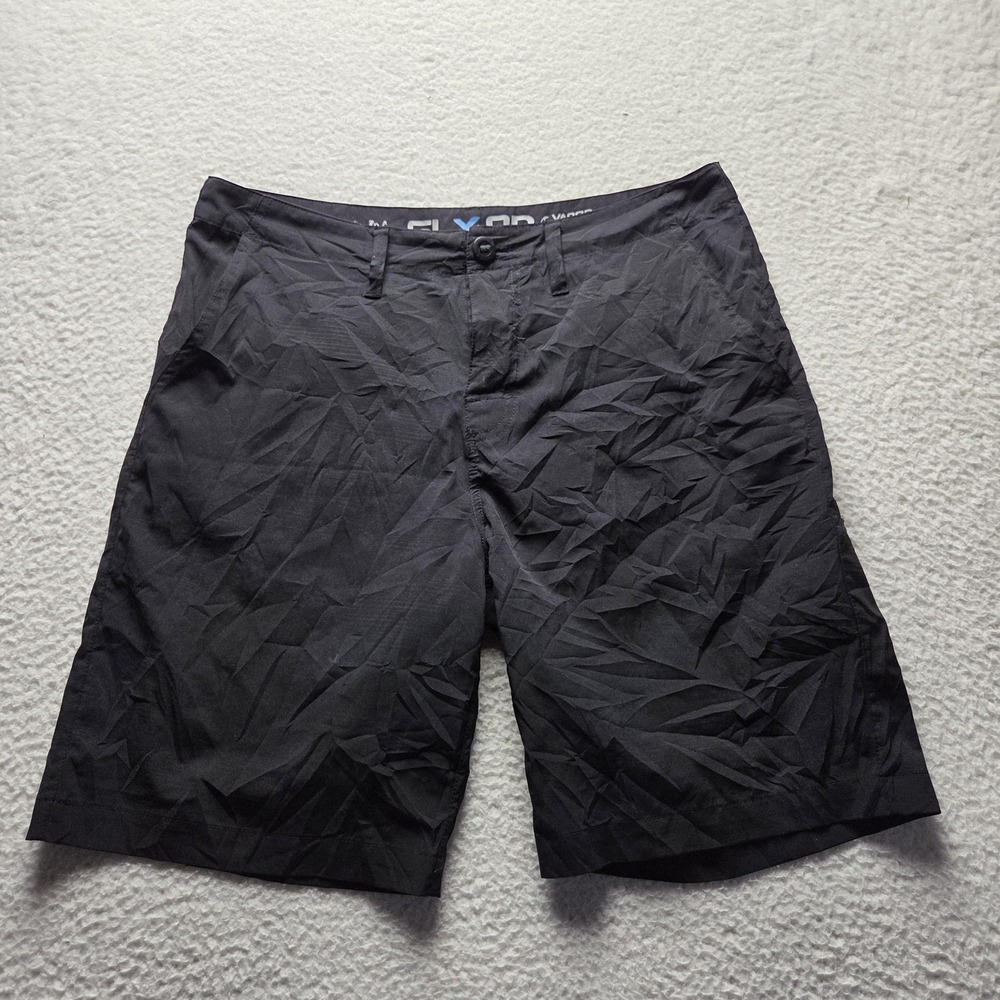 Salt Life SLX-QD Shorts Mens 34 Black Microfiber Chino 10 Inseam Quick Dry